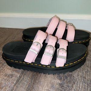Dr. Martens Pink and Black Sandals